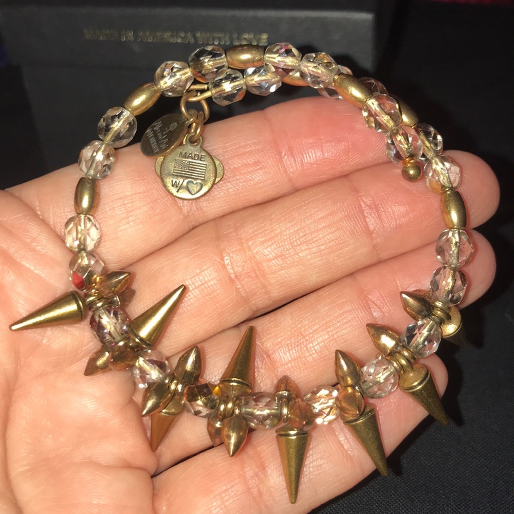 Alex and Ani Gold Rock & Raw Bangle Set (Retired)